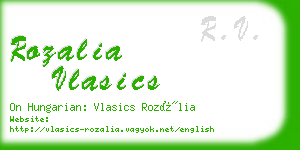 rozalia vlasics business card